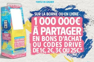 Jeu de la rentrée Intermarché - 1 000 000€ à partager en bons d'achat ou codes drive