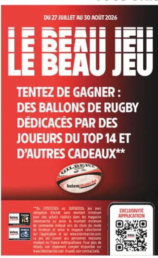 Jeu Le Beau Jeu - Gagnez des ballons de rugby dédicacés par des joueurs du TOP 14 et PRO D2