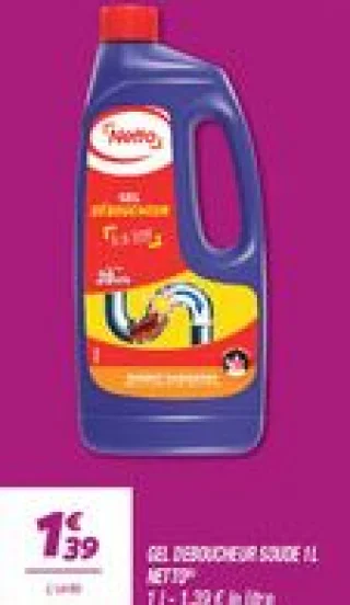 Gel deboucheur soude 1l 
