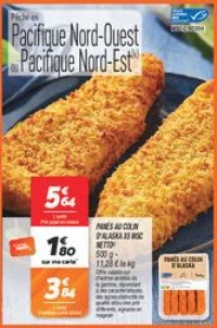 Panés au colin d'alaska x5 msc 