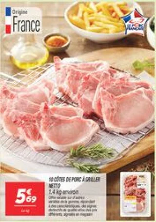 10 côtes de porc à griller 