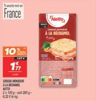 Croque-monsieur à la béchamel 