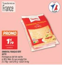Emmental français râpé 