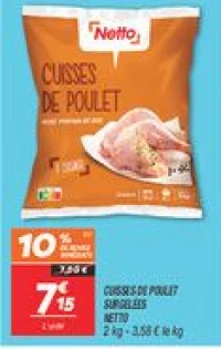 Cuisses de poulet surgelées 