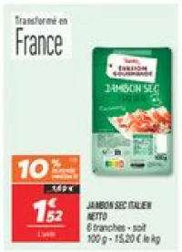 Jambon sec italien 