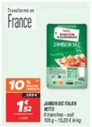 Jambon sec italien 