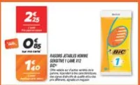 Rasoirs jetables homme sensitive 1 lame x12