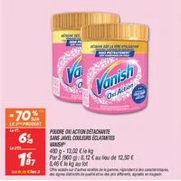 Poudre oxi action  détachante sans javel couleurs éclatantes