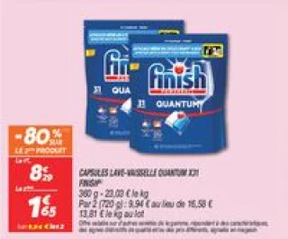 Capsules lave-vaisselle quantum x31 