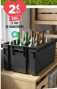 Le bac de rangement 30L