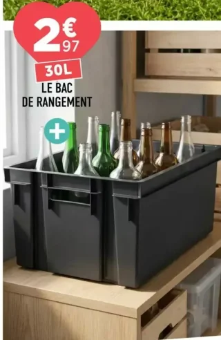 Le bac de rangement 30L