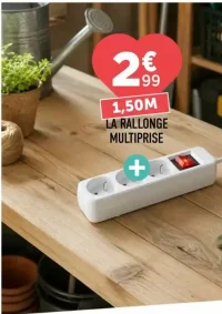 La rallonge multiprise 1,50M