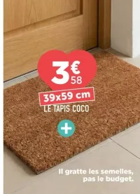 Le tapis coco 39x59 cm