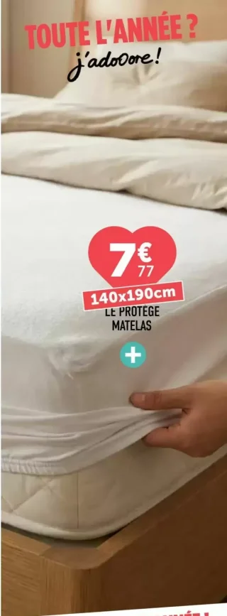Le protège matelas 140x190cm