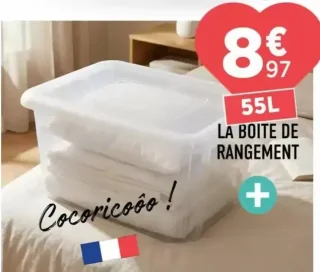 La boite de rangement 55L