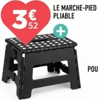 Le marche-pied pliable