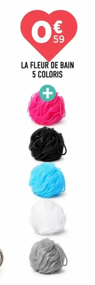 La fleur de bain 5 coloris