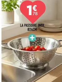 La passoire inox Ø24cm