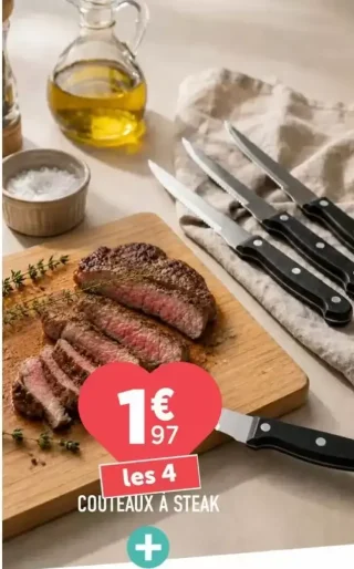 Les 4 couteaux à steak