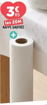 Nappe gaufrée les 20M