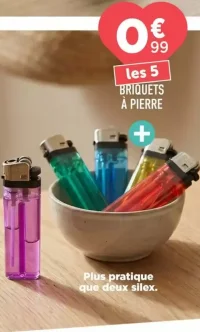 les 5 BRIQUETS À PIERRE