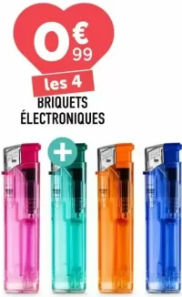 les 4 BRIQUETS ÉLECTRONIQUES