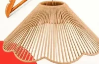 Abat-jour suspension en bois