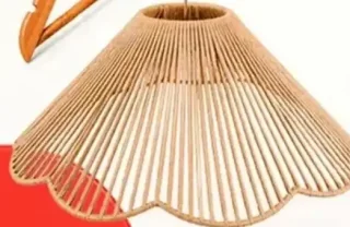 Abat-jour suspension en bois