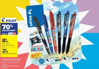 6 rollers Frixion One Piece Pilot