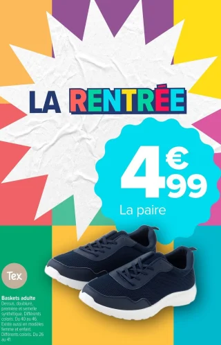 Baskets adulte Tex