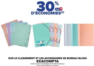 SUR LE CLASSEMENT ET LES ACCESSOIRES DE BUREAU BLUSH EXACOMPTA