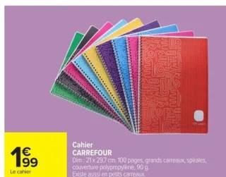 Cahier Carrefour