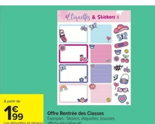 Les étiquettes et stickers