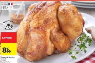 Poulet rôti bien être animal