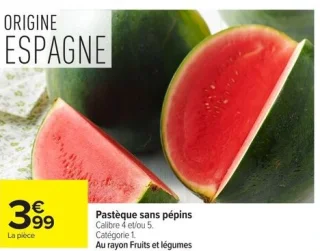 Pastèque sans pépins