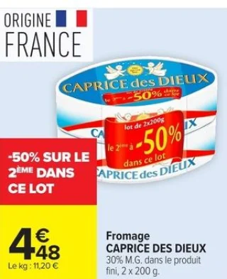 Fromage CAPRICE DES DIEUX