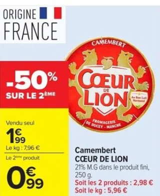 Camembert CŒUR DE LION
