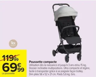 Tex Baby Poussette compacte