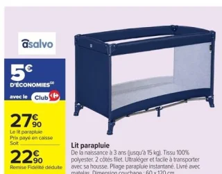 Asalvo Lit parapluie