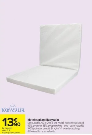 Matelas pliant Babycalin