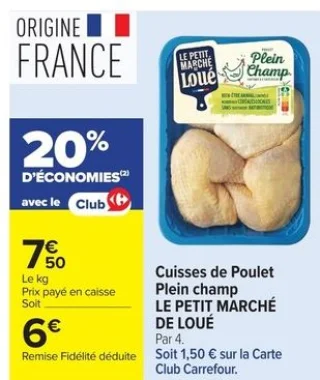 Cuisses de Poulet Plein champ LE PETIT MARCHÉ DE LOUÉ