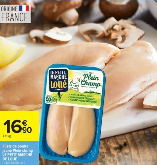 Filets de poulet jaune Plein champ LE PETIT MARCHÉ DE LOUÉ