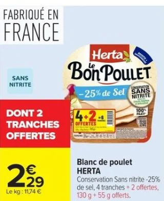 Blanc de poulet HERTA
