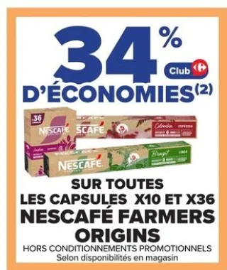 Capsules Nescafe Farmers Origins