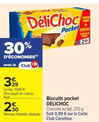 Biscuits pocket DELICHOC