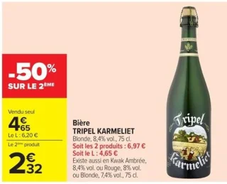 Bière Tripel Karmeliet