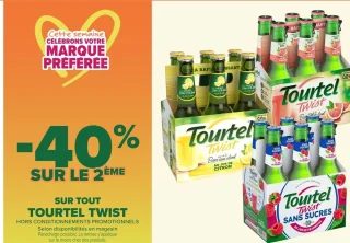 Bière sans alcool Tourtel Twist au jus de citron / framboise