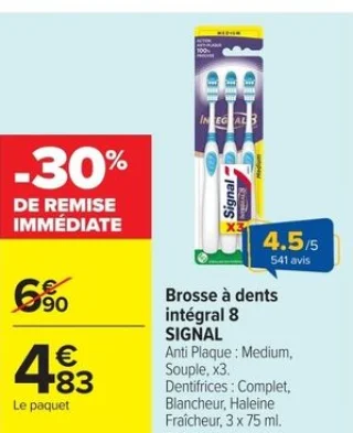 Brosse à dents intégral 8 SIGNAL