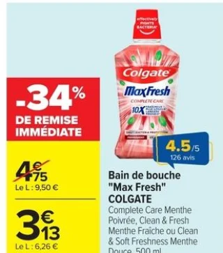 Bain de bouche "Max Fresh" Colgate