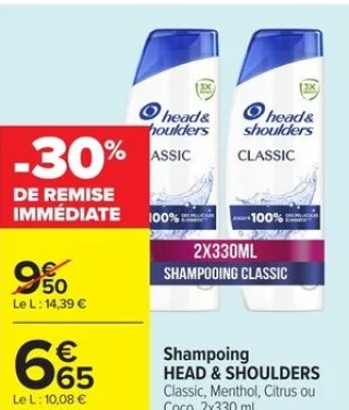 Shampoing HEAD & SHOULDERS